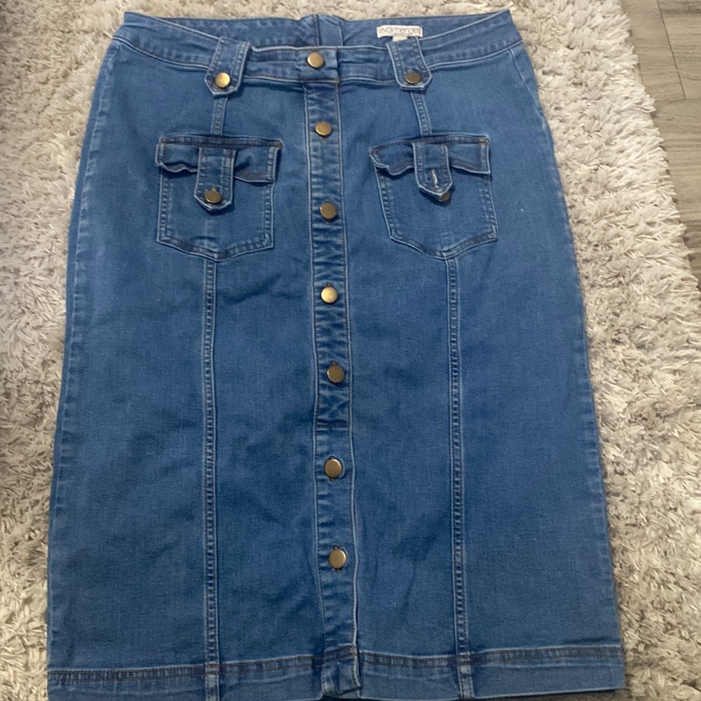 Eva mendez jeans skirt